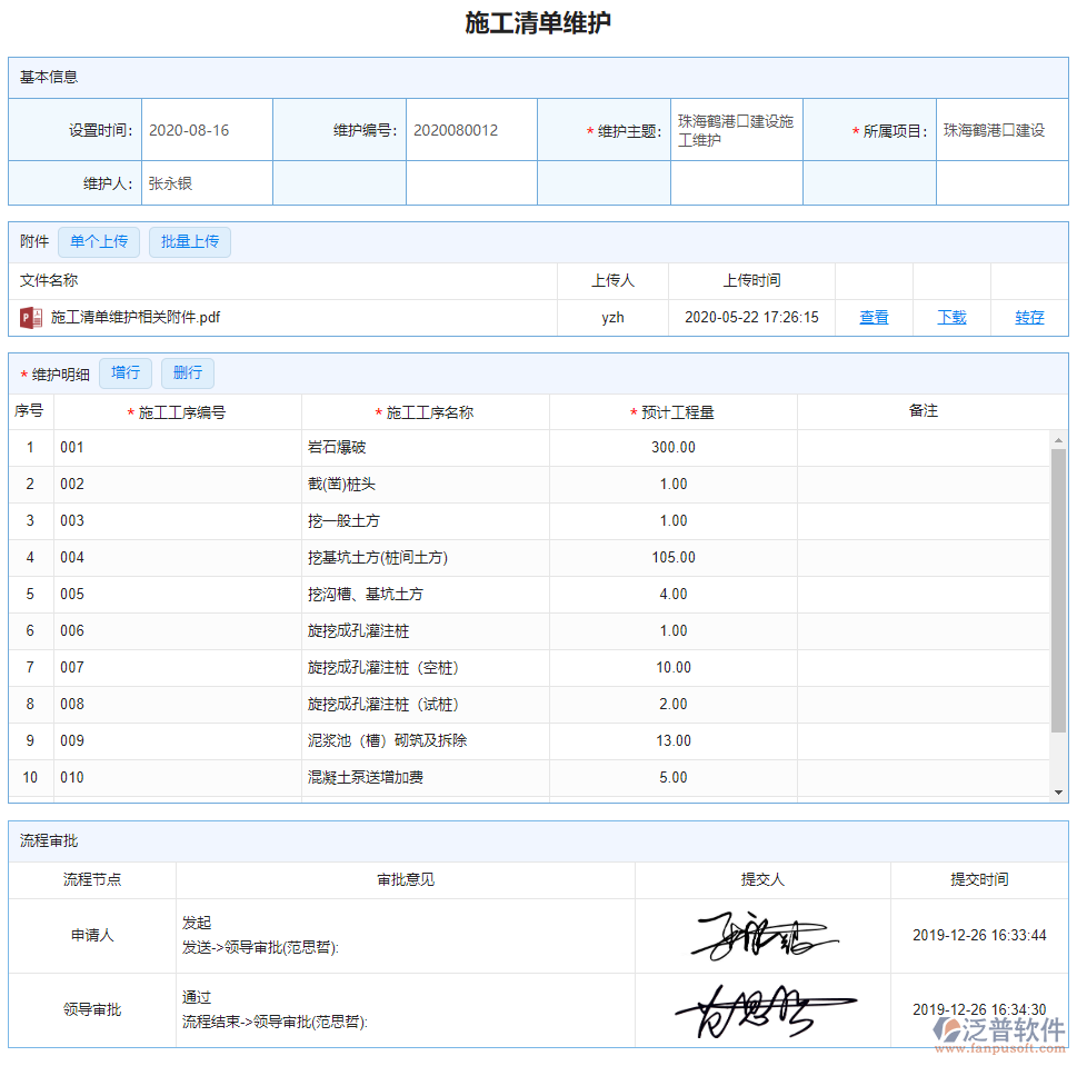 进度维护